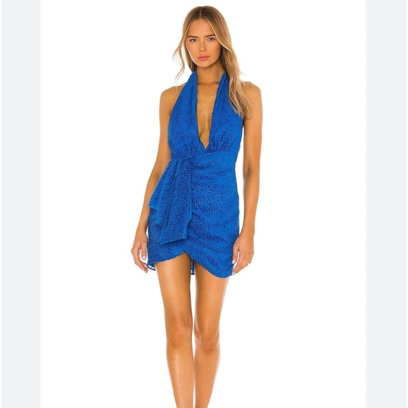 NBD (Revolve) Blue Parí Mini Dress - Size Small - Picture 1 of 5
